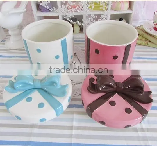 Wedding Decora Ceramic Mini Suitcase Gift Box photo-5