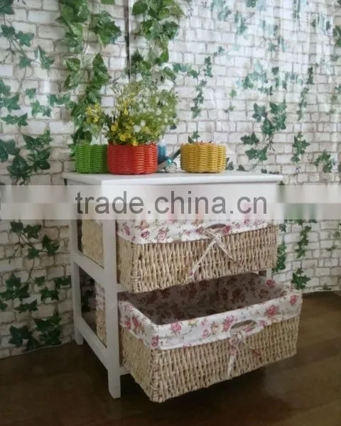 Hot Sale Modern Style White Wooden Cabinet With 2 Drawer photo-4