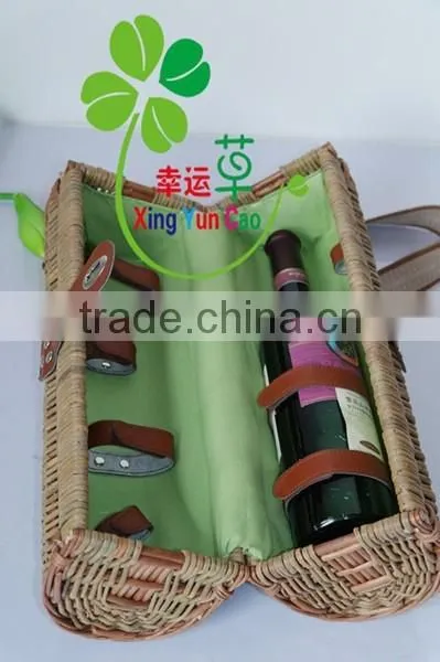 The Cheapest Beautiful Baket Spilt Willow for Wine, Wine Bottle Basket photo-5