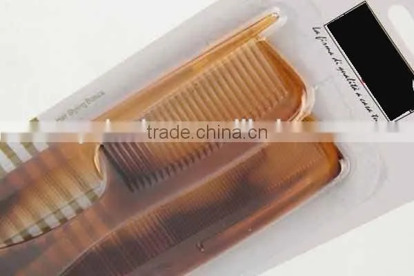 3PC Amber Transparent Plastic Hair Brush/comb photo-2