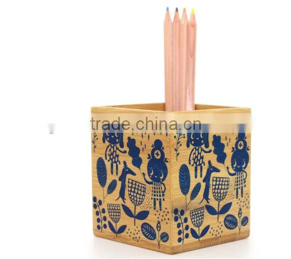 Square Bamboo Pen Pot photo-2