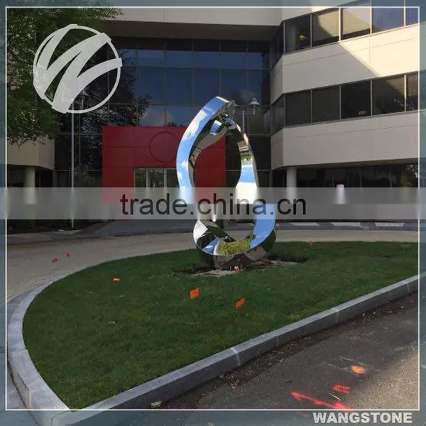 Stainless Steel Outdoor Abstract Garden Metal Sculpture photo-3