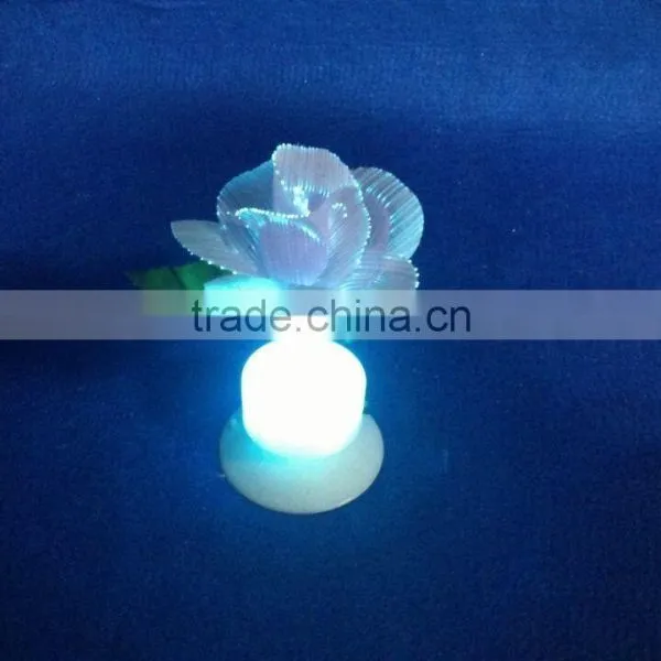 Handmade 7colors LED Fiber Optic Artificial Flower Wedding Decoration photo-3
