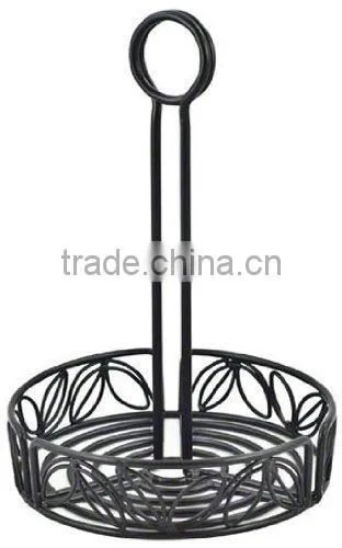 Metal Wire Wrought Iron Condiment Rack photo-2