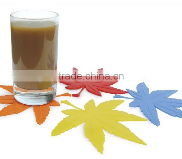 Leave Shape Silicone Cup Mat