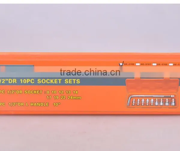 AK-9766 10 PCS 1/2" DR. Socket Wrench Set photo-4