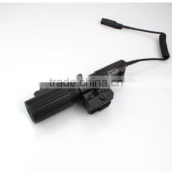 Tactical Professional Hunting 1000 Lumens CREE T6 LED Flashlight With Strobe Light Attached With Red Laser Sight photo-4