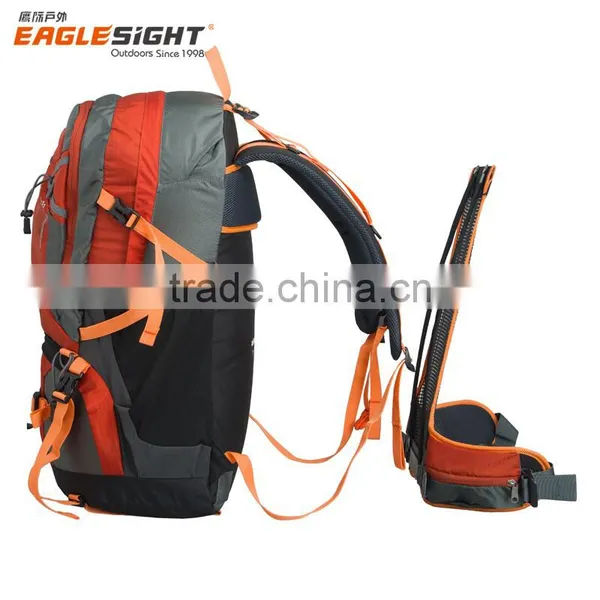55L Outdoor Sport Water-resistant External Frame Backpack Hiking Backpack Backpacking Trekking Bag With Rain Cover photo-2