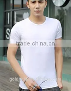 Customized Manufactorying Plain Short-sleeve T Shirt for Man photo-3