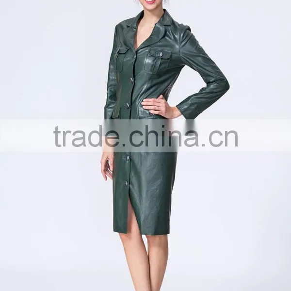 New Fashion Clothing Manufacturers Premium Women Leather Jacket photo-3