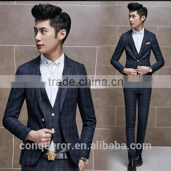 Grid Window Pane Man Suit.BSPL0629 photo-2