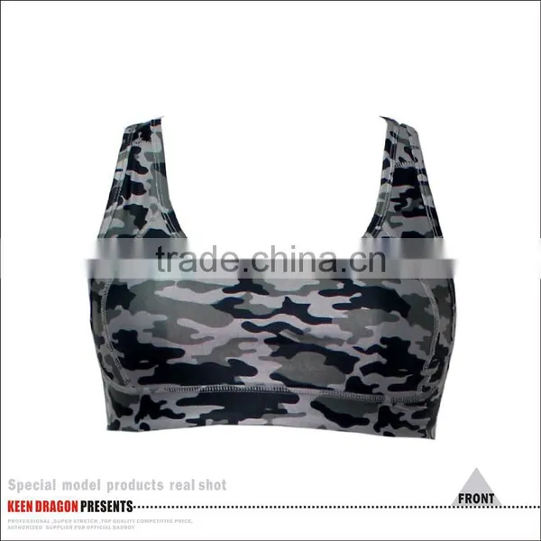 2017 Reinforced Stitched for Ultimate Movement Camo Sports Bra for Women photo-2