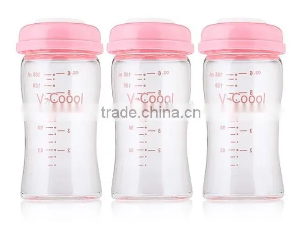 Breastmilk Storage Bottle/fresh Milk Glass Bottles/glass Milk Storage Bottle photo-2