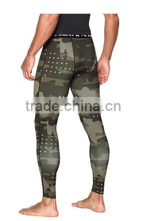 New Style Wholesale Dry Fit Polyester Jersey Camo Print Men Gym Pants photo-3
