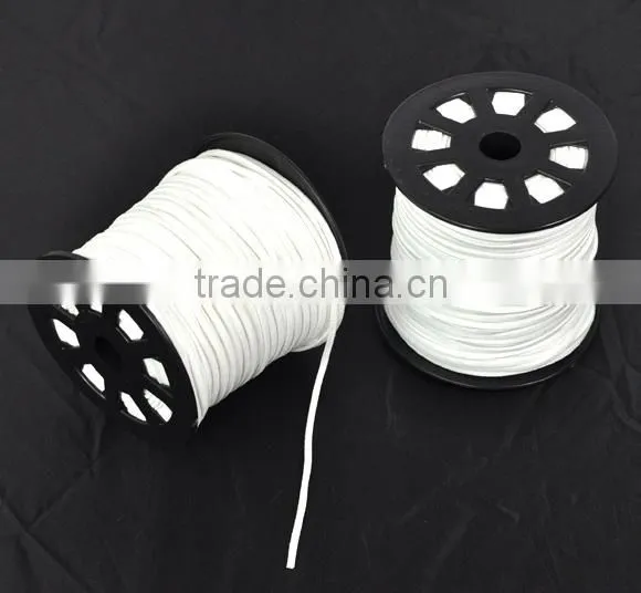 China Wholesale 2.5mm Wide White Velvet Cord for Necklace photo-3
