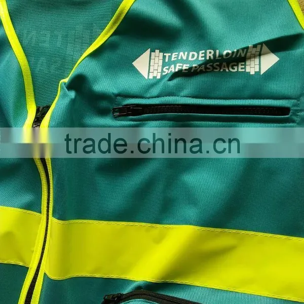 Custom Blue Airbag Motorcycle Reflex Rescue Vest photo-6