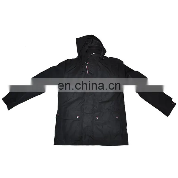Men's 100 Polyester Jackets With Hood and Button