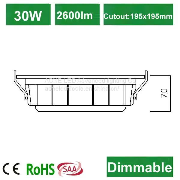 2017 Hot Wholesale PC Lighting Led Downlight Landlite Light Lamp 2600lm 30W Led Downlight photo-3