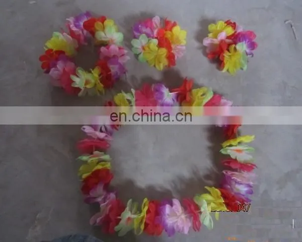 Hula Lei Hawaiian Necklace Set - 4 Piece photo-6