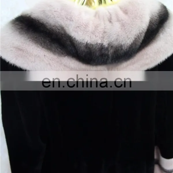 Original Import Mink Fur Coat Jacket New Dyed Fashion Woman Best Selling Long Mink Fur Coat photo-5