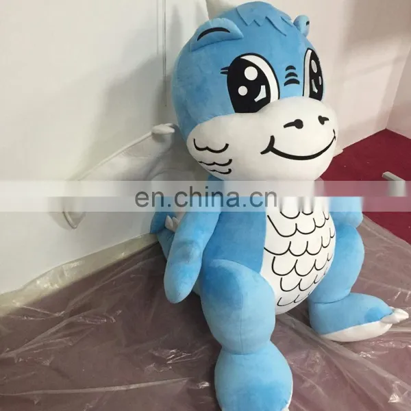 HI EN71 Standard Wholesale Customized Blue Giant Dinosaur Plush Toys photo-2