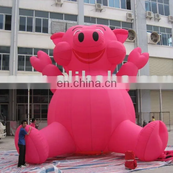 inflatable cartoon pig