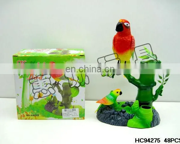 Animated sound control singing bird talking parrot animal toy