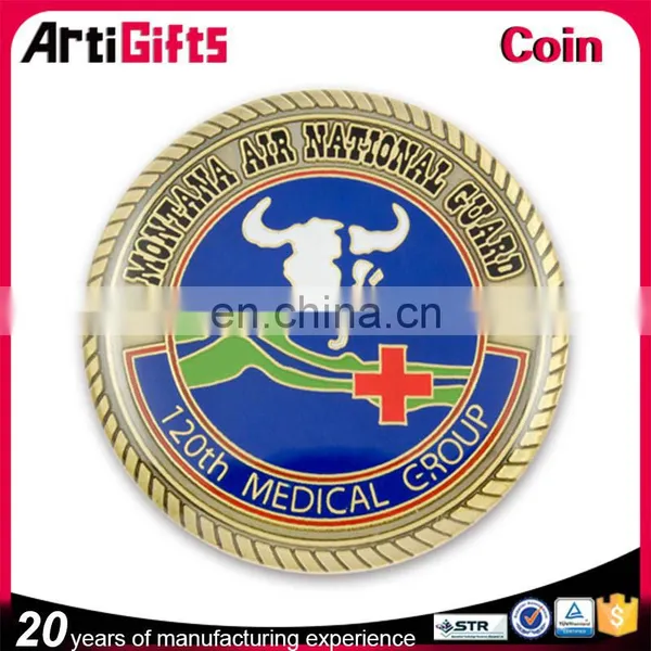 China Factory Supply Cheap Soft Enamel Gold Plated Coins photo-3