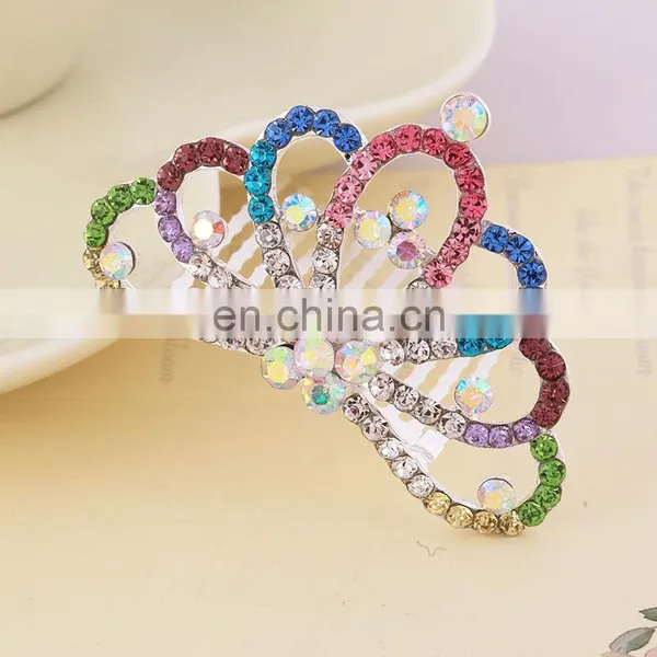 Children's Princess Party Gift Baby's Diamante Crystal Tiara Hair Tiara Crown photo-2