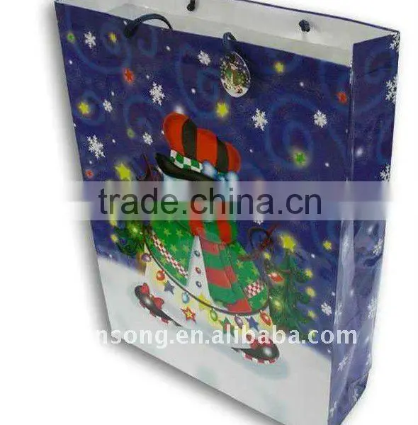 2015 New Design Christmas Paper Bag Art , Paper Bag Manufacturer photo-2