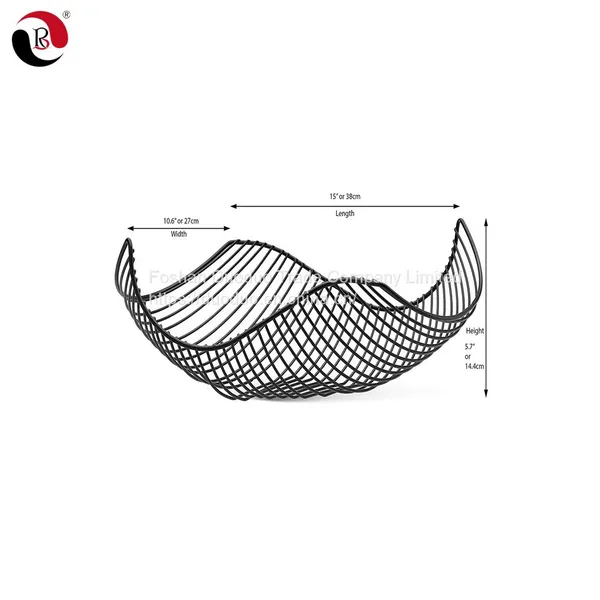 Metal Wire Storage Rack Home Decor Kitchen Banana Vegetable Fruit Basket photo-2