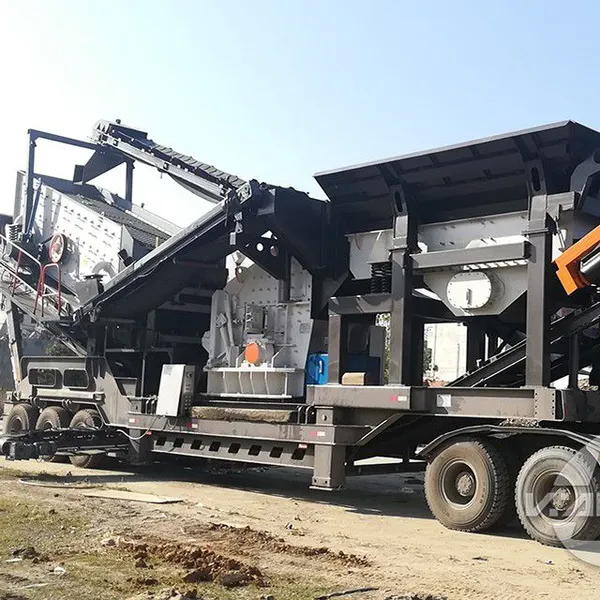 Quarry Granite Limestone Cobble Gold Ore Rock Stone Mobile Imapact Crusher Plant photo-2