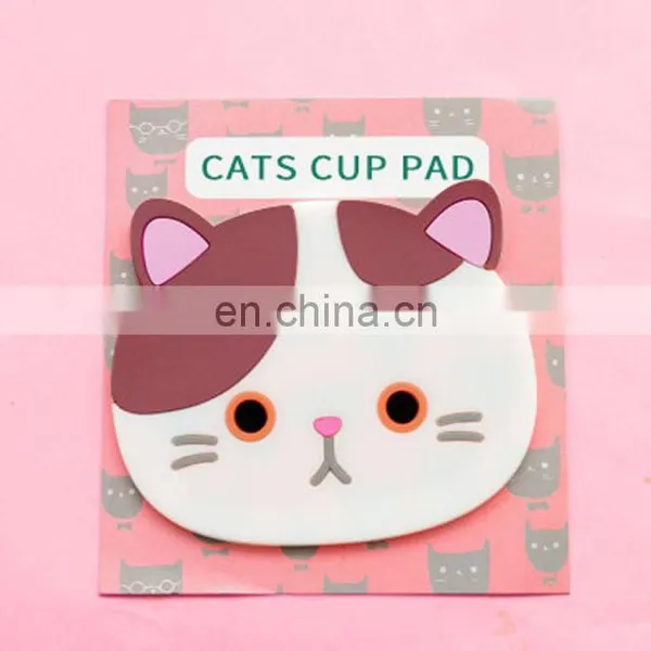Cat Shaped Cup Coaster Silicone Cup Pad Slip Insulation Pad Cup Mat Hot Drink Holder Mug Stand Home Kitchen Accessories photo-4