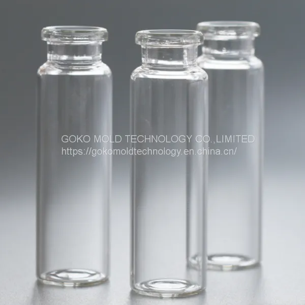 Scientific Research Laboratory Transparent Headspace Bottle Multi-gauge Glass Clamp Mouth Sampling Bottle With Gas and Liquid Chromatography Thread Flat Headspace Bottle photo-3