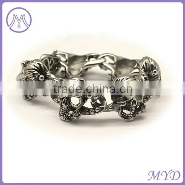 Stainless Steel Factory Woman Jewelry Round Circle Links Bracelet photo-3