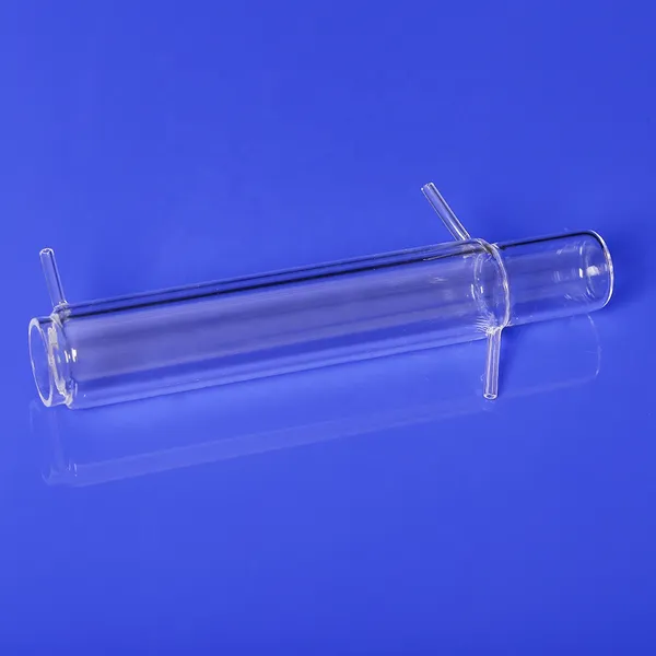 AcidAlkli Resistant TOC-3000 WTC Quartz Glass Reaction Vessel Quartz Processing Tube photo-2