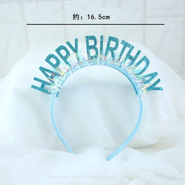 Adult Silver Birthday Tiaras - Glitter Headbands for Women's Party Decor Supplies photo-4