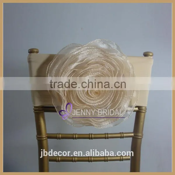 C116(2) From China Factory Custom Green Color Elastic Chair Sash With Band photo-2