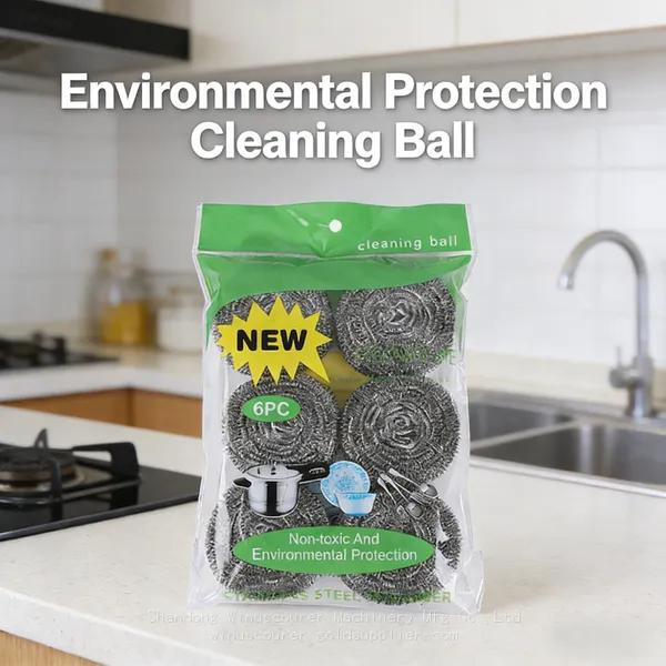 Wholesale 6 Pcs Pack Stainless Steel Scourer Clean Camper Kitchens, Grills & Sinks