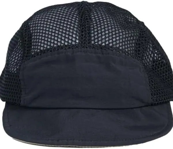 Ultra Breathable Mesh 5 Panel Short Brim Outdoor Cap Quick Dry Nylon Running Hiking Hat Custom Logo Lightweight Summer Hat Wholesale photo-5