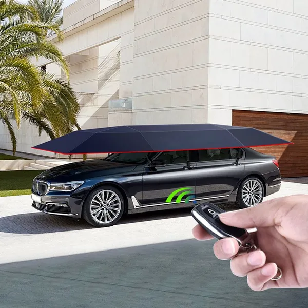 Yeeyoung Innovation 5x2.3M Fully Automatic Smart Mobile Car Tent Sunshade Heat Insulation Umbrella Smart Car Cover