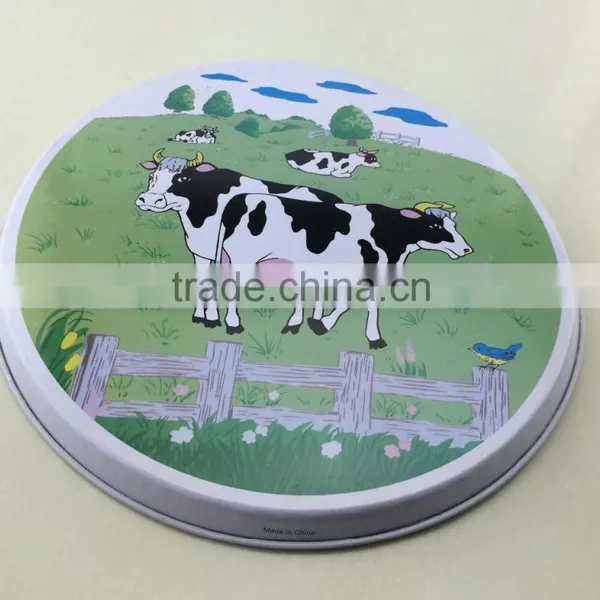 Pretty Hot Selling Round Metal Tin Tray photo-3