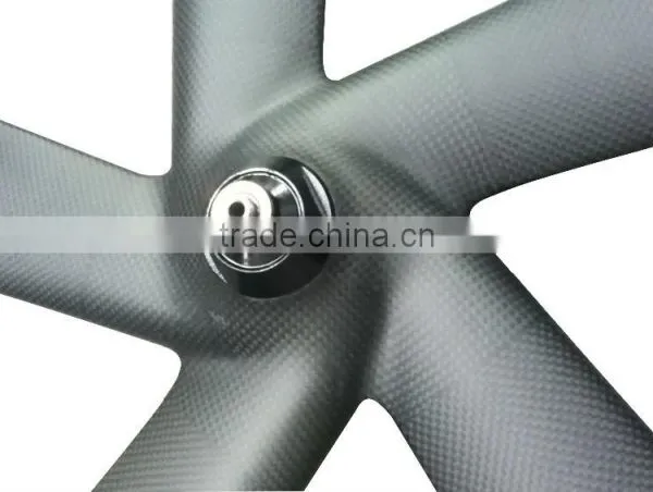 700c 65mm Clincher Fixie Wheels Carbon Aerospoke Wheel 3k Matt Fixed Gear Bicycle Wholesale photo-3