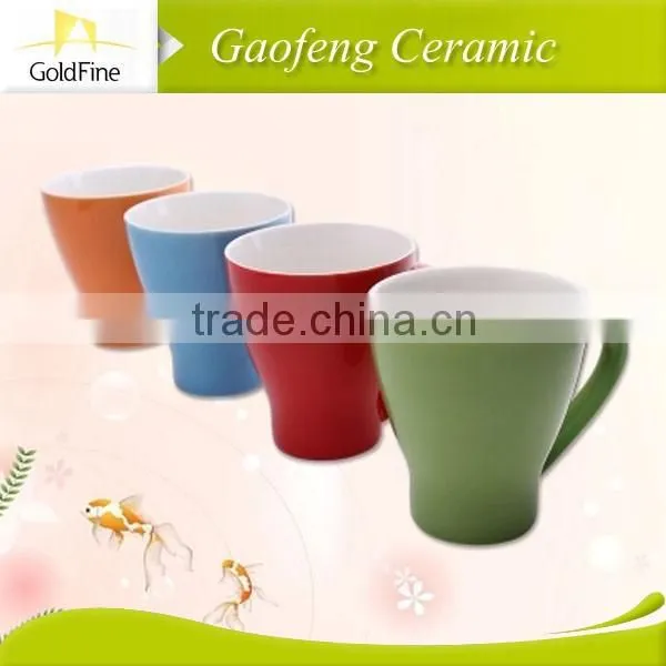 250ML Colorful Coated Mug/ White Glazed Mug photo-4
