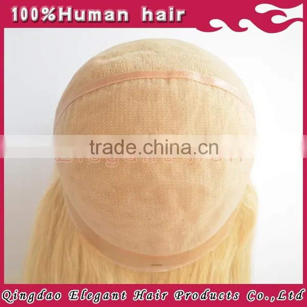 2015 Qingdao New Products High Quality Russian Human Hair Full Lace Wigs Blondes photo-3