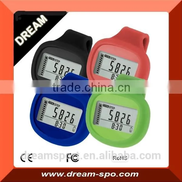 Factory Wholesale Tri-Axis Pedometer Activity Tracker with 7 Day Memory Steps and Miles Pedometers