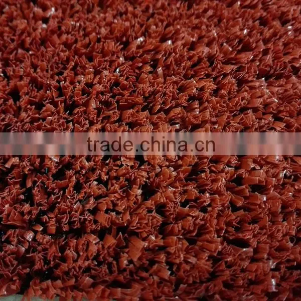 Anti uv Durable Red Color Synthetic Turf Synthetic Grass for Running Track