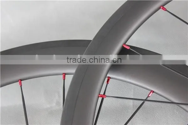 Red Hubs Dor Road Bike Wheels Carbon Bike Wheels UD-matt Clincher Wheels W56C photo-4