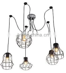 Retro Metal Wire Cage Pendant Lights photo-3