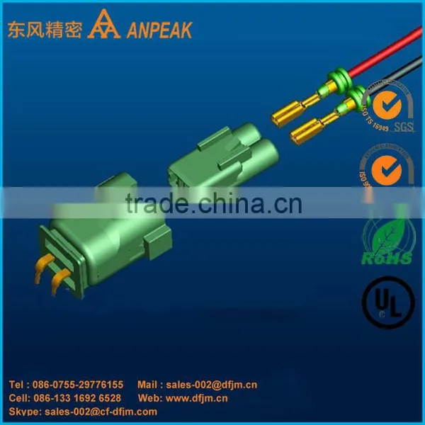 IP68 Waterproof 2Pin Wire to Board Pcb-mounted Autmotive Electric Wire Connector With Terminals